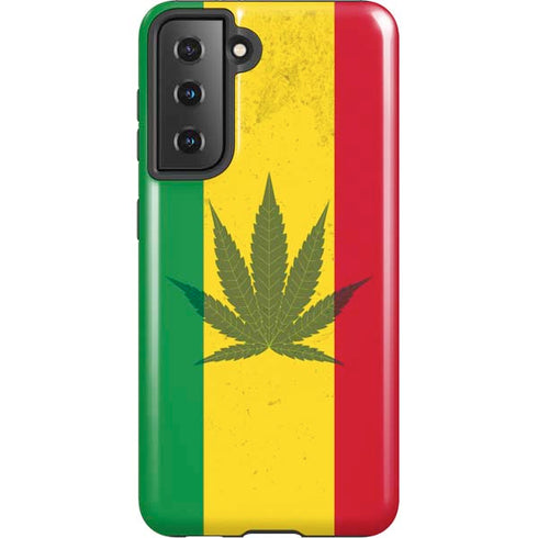 Marijuana Rasta Flag Galaxy S21 5G Pro Case