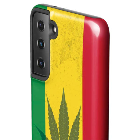 Marijuana Rasta Flag Galaxy S21 FE Pro Case