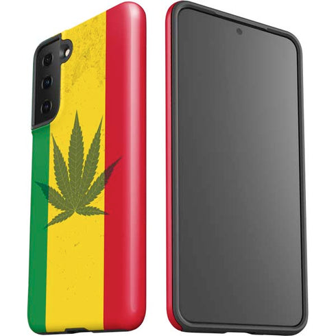 Marijuana Rasta Flag Galaxy S21 FE Pro Case