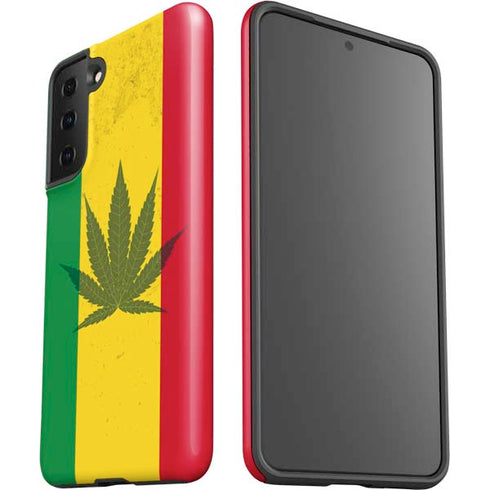 Marijuana Rasta Flag Galaxy S21 Plus 5G Pro Case