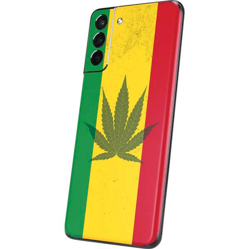 Marijuana Rasta Flag Galaxy S21 Plus 5G Skin