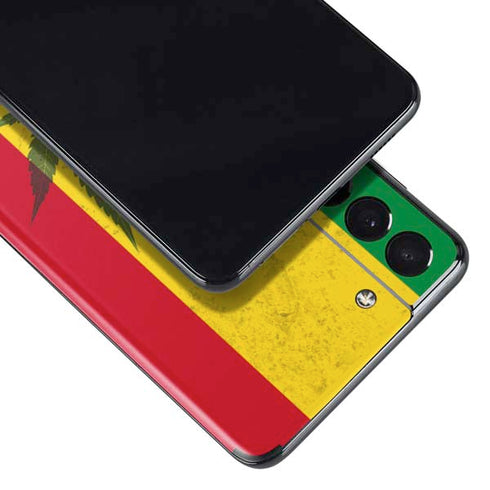 Marijuana Rasta Flag Galaxy S21 Plus 5G Skin