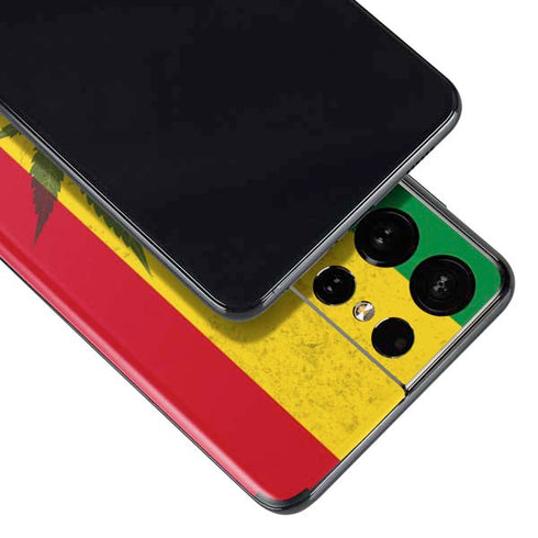 Marijuana Rasta Flag Galaxy S21 Ultra 5G Skin