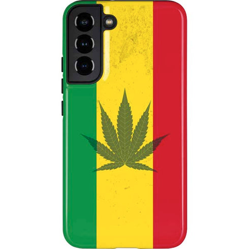 Marijuana Rasta Flag Galaxy S22 Plus Pro Case