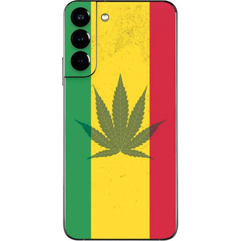 Marijuana Rasta Flag Galaxy S22 Plus Skin