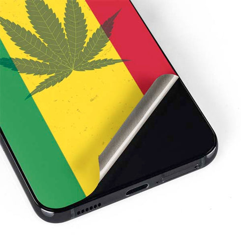 Marijuana Rasta Flag Galaxy S22 Plus Skin