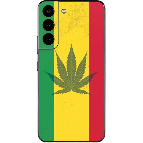 Marijuana Rasta Flag Galaxy S22 Skin