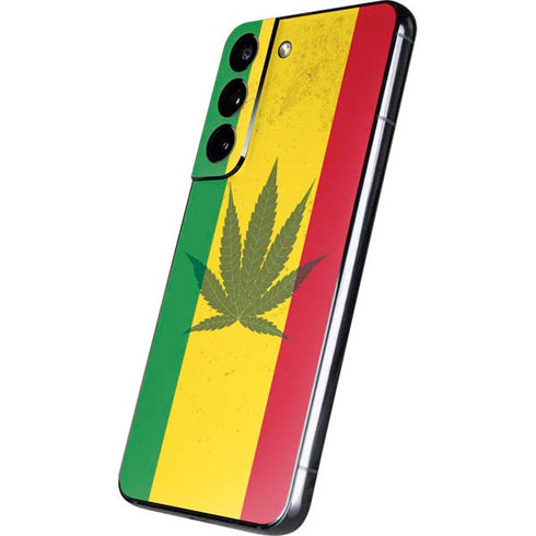 Marijuana Rasta Flag Galaxy S22 Skin