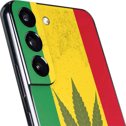 Marijuana Rasta Flag Galaxy S22 Skin