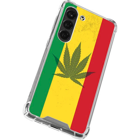 Marijuana Rasta Flag Galaxy S23 Clear Case