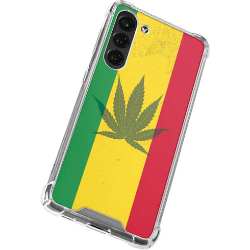 Marijuana Rasta Flag Galaxy S23 Plus Clear Case