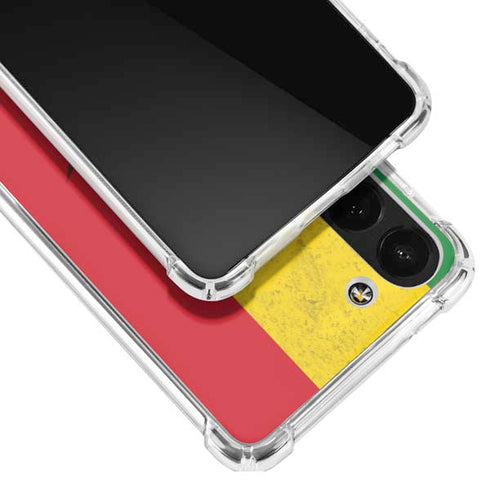 Marijuana Rasta Flag Galaxy S23 Plus Clear Case