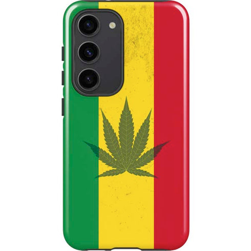 Marijuana Rasta Flag Galaxy S23 Pro Case
