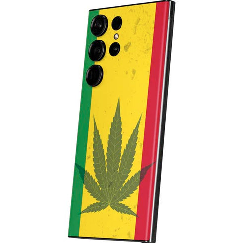 Marijuana Rasta Flag Galaxy S23 Ultra Skin
