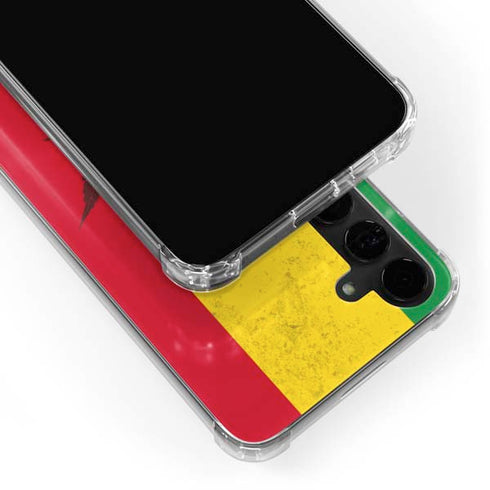 Marijuana Rasta Flag Galaxy S24 Plus Clear Case