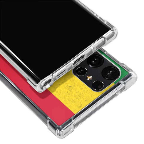Marijuana Rasta Flag Galaxy S24 Ultra Clear Case