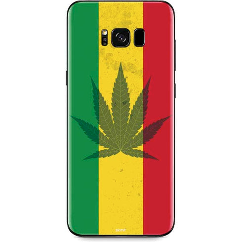 Marijuana Rasta Flag Galaxy S8 Plus Skin