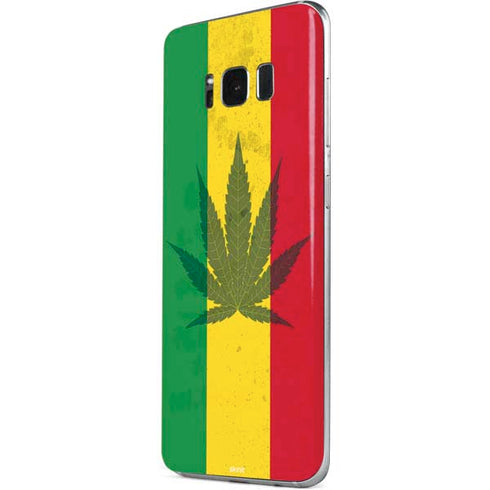 Marijuana Rasta Flag Galaxy S8 Plus Skin