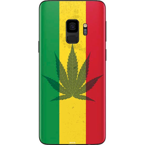 Marijuana Rasta Flag Galaxy S9 Skin