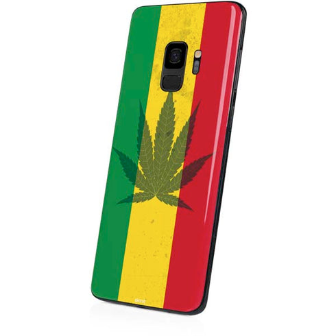 Marijuana Rasta Flag Galaxy S9 Skin