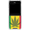 Marijuana Rasta Flag Galaxy Z Flip5 5G Clear Case
