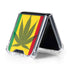 Marijuana Rasta Flag Galaxy Z Flip5 5G Clear Case