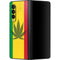 Marijuana Rasta Flag Galaxy Z Fold3 5G Skin