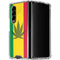 Marijuana Rasta Flag Galaxy Z Fold4 5G Clear Case