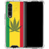 Marijuana Rasta Flag Galaxy Z Fold4 5G Clear Case