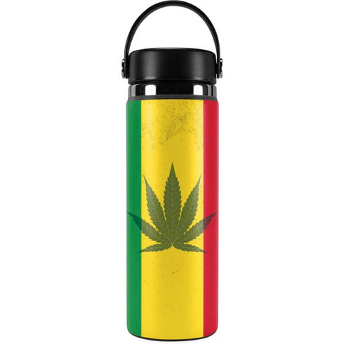 Marijuana Rasta Flag Hydro Flask 20oz Wide Mouth Skin