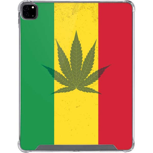 Marijuana Rasta Flag iPad Pro 12.9in (2020) Clear Case