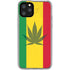 Marijuana Rasta Flag iPhone 11 Pro Clear Case