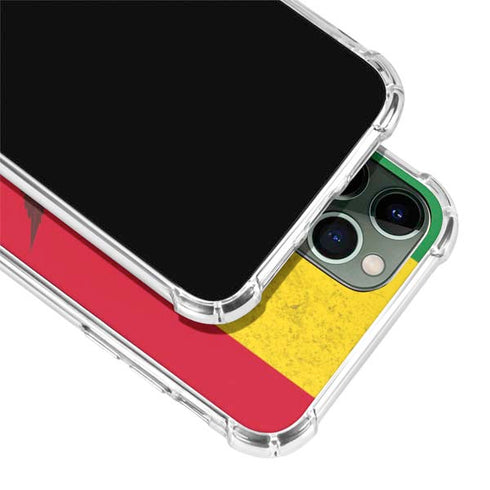 Marijuana Rasta Flag iPhone 11 Pro Max Clear Case