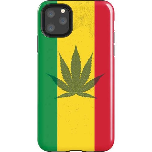 Marijuana Rasta Flag iPhone 11 Pro Max Impact Case