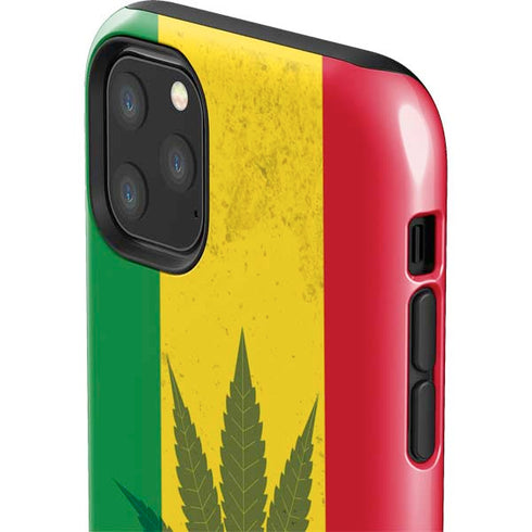 Marijuana Rasta Flag iPhone 11 Pro Max Impact Case