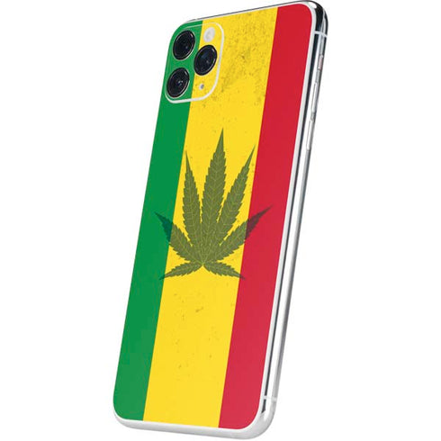 Marijuana Rasta Flag iPhone 11 Pro Max Skin