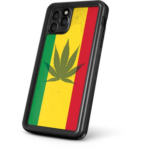 Marijuana Rasta Flag iPhone 11 Pro Max Waterproof Case