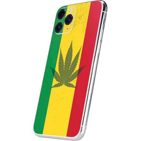 Marijuana Rasta Flag iPhone 11 Pro Skin