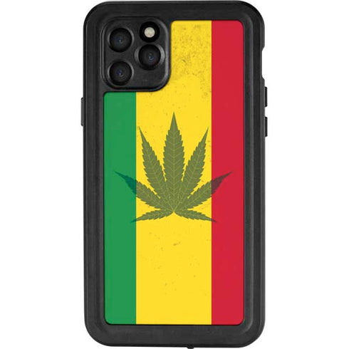 Marijuana Rasta Flag iPhone 11 Pro Waterproof Case