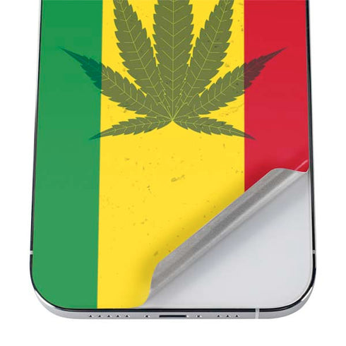 Marijuana Rasta Flag iPhone 12 Pro Max Skin