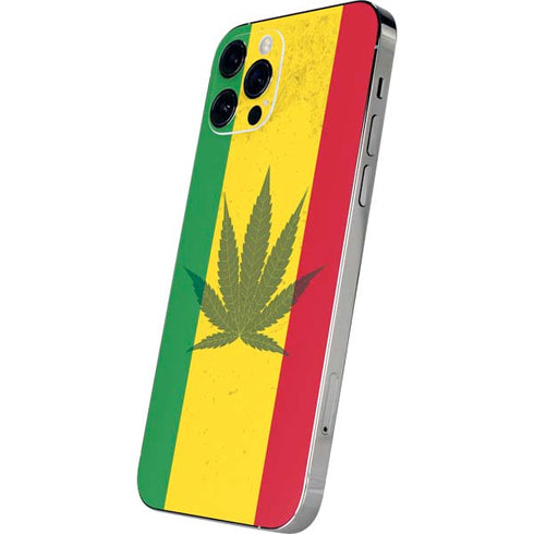 Marijuana Rasta Flag iPhone 12 Pro Skin