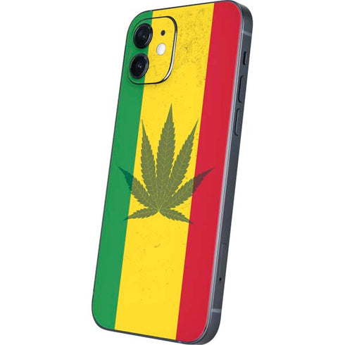 Marijuana Rasta Flag iPhone 12 Skin