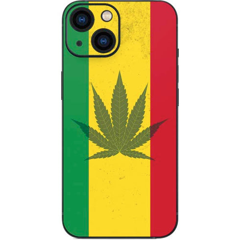 Marijuana Rasta Flag iPhone 13 Mini Skin