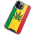 Marijuana Rasta Flag iPhone 13 Pro Clear Case