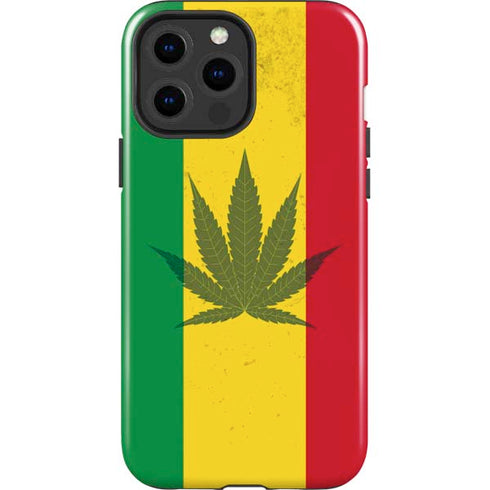 Marijuana Rasta Flag iPhone 13 Pro Max Impact Case