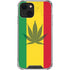 Marijuana Rasta Flag iPhone 14 Plus Clear Case