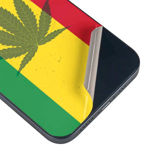 Marijuana Rasta Flag iPhone 14 Plus Skin