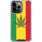Marijuana Rasta Flag iPhone 15 Pro Clear Case
