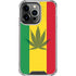 Marijuana Rasta Flag iPhone 15 Pro Clear Case