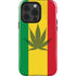Marijuana Rasta Flag iPhone 15 Pro Impact Case